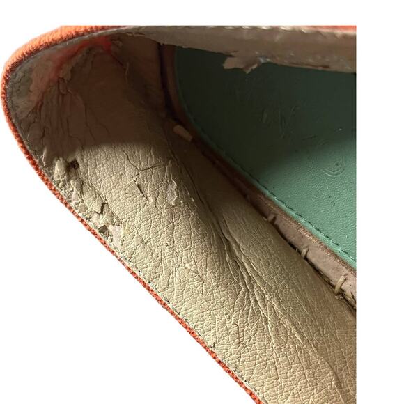 Kenzo Tiger-Embroidered Orange Canvas Espadrille Flats Size 35 (US SIZE 4) - Picture 14 of 16